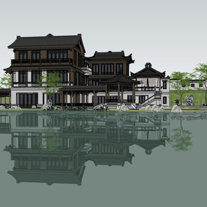 【3 dモデル】中国式建築