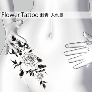 【VRChat】Flower Tattoo 2 刺青 入れ墨 缩略图 3