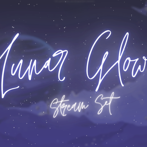 [ STREAM OVERLAY 配信レイアウト ] - Lunar Glow Overlay Stream Set (Youtube, TikTok, Twitch, Facebook, OBS, Streamlabs)