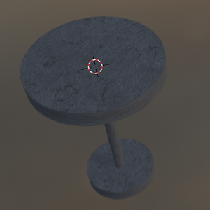 3Dモデル【サイドテーブル(コンクリート)】