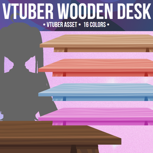 Vtuber Table Desk Asset | 16 Colors | Assets for Vtuber - Props - Accessory | Digital Download