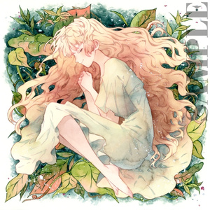 Japanese style, transparent watercolor, traditional / 「鈴の