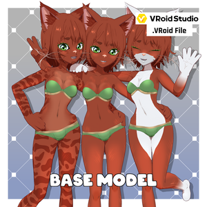[カスタマイズ可能/Customizable] Cat Girl - Cinnamon [.VRoid File]