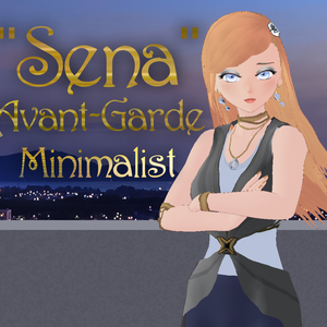 【VRoid Outfit/Free Hair】 Original "Sena" Avant-Garde Minimalist 