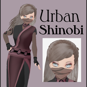 【VRoid Outfit / Free Eyes and Makeup】 Urban Shinobi 🥷✨