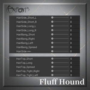 【12アバター対応】Fluff Hound【VRChat】 缩略图 18