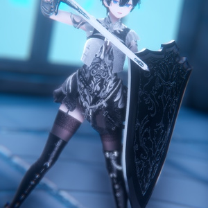 【ギミック付き3Dモデル】LongSword Gimmick【Knight Sword HGSG】Ver.1.01 VRChat想定 抜刀・納刀音付き【MA対応】 缩略图 18