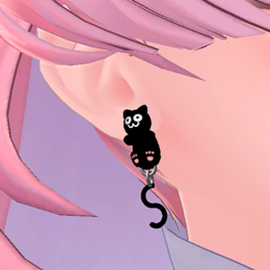 Hanging cat earring (vrchat)