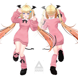 オリジナル3Dモデル『みなみ』 缩略图 3