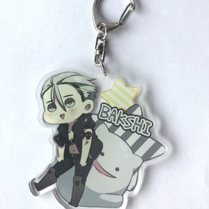 文字化化】這いばい男-ミニアクリルキーホルダー【ファンメイド