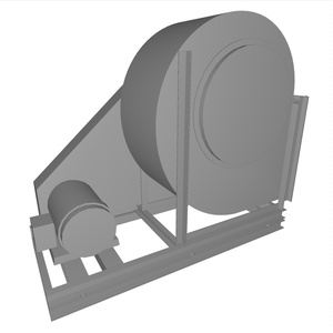 ＃4.5片吸い込みシロッコファン(下部水平)_1.5～15kW