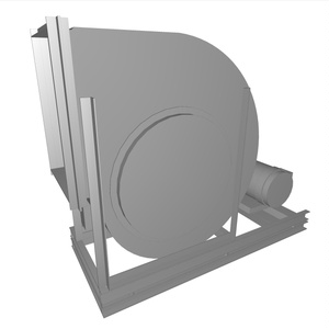 ＃4.5片吸い込みシロッコファン(上部水平)_1.5~15kW
