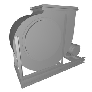 ＃4.5片吸い込みシロッコファン(上部垂直)_1.5~15kW