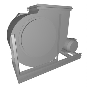 ＃4.5片吸い込みシロッコファン(上部垂直)_18.5~22kW