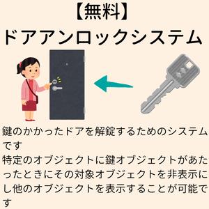 【無料】ドアアンロックシステム【VCC対応】