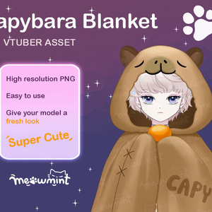 Capybara Blanket カピバラ毛布 - Vtuber asset