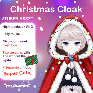[Vtuber素材] [クリスマス] Christmas Cloak for Vtuber