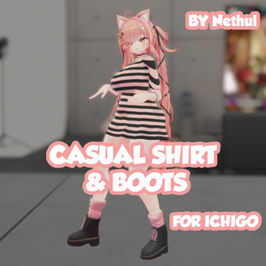 Casual Shirt & Boots for ICHIGO
