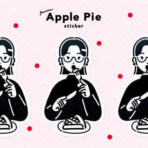 Apple pie sticker