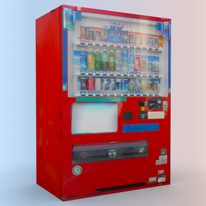 3D自動販売機モデル [ローポリ△12][高解像度テクスチャ][VRChat]
