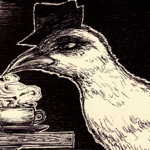 [  morning bird. ] ｻｺｯｼｭ黒．