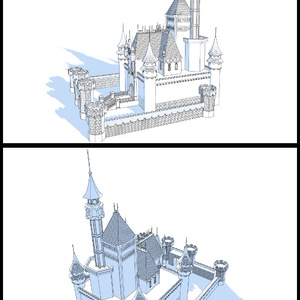 3Dファンタジー風城01~02＆宮殿セット 缩略图 3