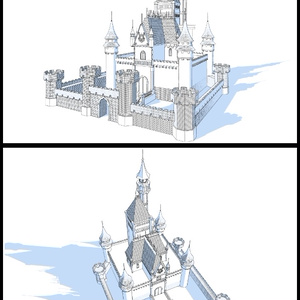 3Dファンタジー風城01~02＆宮殿セット 缩略图 2