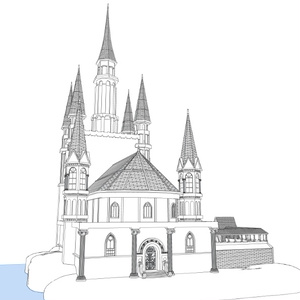 3Dファンタジー風城01~02＆宮殿セット 缩略图 11