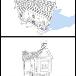 3Dファンタジー風民家03~06 缩略图 9