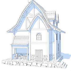 3Dファンタジー風民家03~06 缩略图 11
