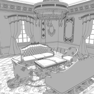 3Dファンタジー風宮殿客間 缩略图 7