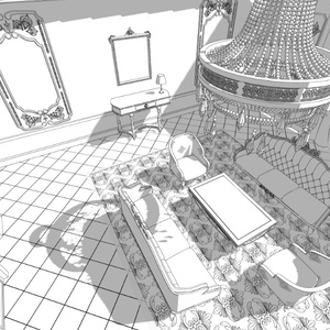 3Dファンタジー風宮殿客間 缩略图 2