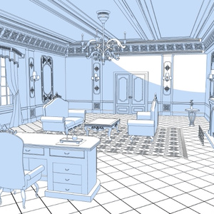 3Dファンタジー風執務室 缩略图 5