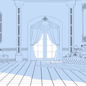 3Dファンタジー風宮殿寝室 缩略图 9