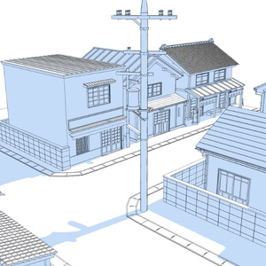 3Dレトロな住宅街 缩略图 5