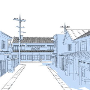 3Dレトロな住宅街 缩略图 7