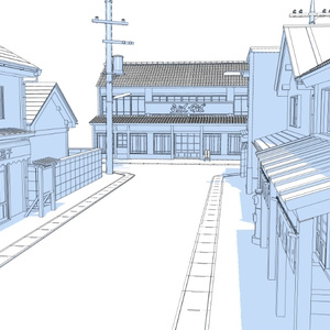 3Dレトロな住宅街 缩略图 2
