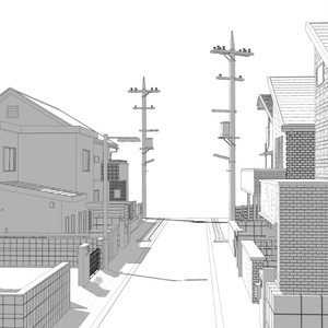 3D住宅街04 缩略图 3