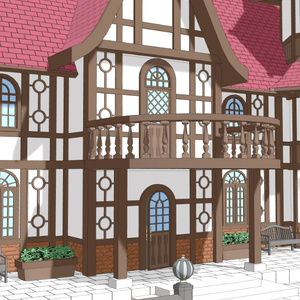 3Dファンタジー風民家民家8～10 缩略图 10