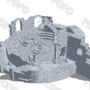 3Dファンタジー風壊れた城壁01~02 缩略图 11