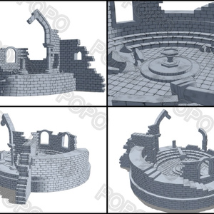 3Dファンタジー風壊れた城壁01~02 缩略图 9