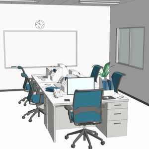 3D小規模オフィス 缩略图 8