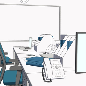 3D小規模オフィス 缩略图 2