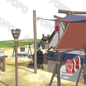3Dファンタジー風野営地 缩略图 5