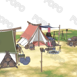 3Dファンタジー風野営地 缩略图 3