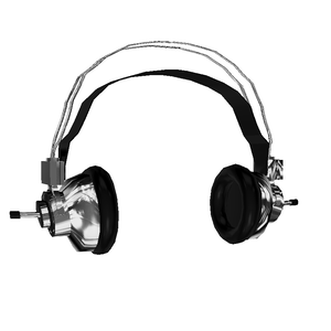 low poly sonico headphones