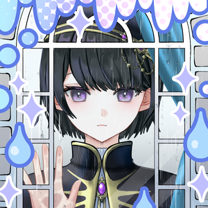 【無料】雨の日のおはようVtuber素材①