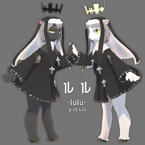 オリジナル3Dモデル【ルル】