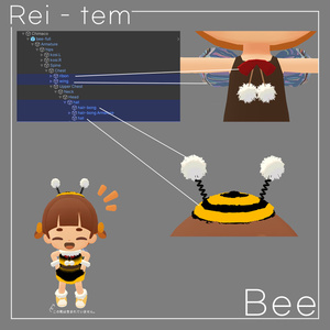 【VRC PB対応】ちまこぞく HoneyBee 缩略图 6
