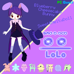 オリジナル3Dモデル「ロロ」VRChat＆Cluster対応アバター